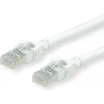 ROLINE - komutācijas kabelis - RJ-45 (V) uz RJ-45 (V) - 5 m - SFTP, PiMF - CAT 6 - Halogēnbrīvs, Formēts, Vīts - Balts (21.15.2665)