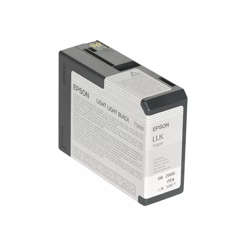 Epson Singlepack Light Light Black T580900, gaiši gaiši melna, pigmenta tinte, 80 ml, 1 gab.