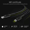 Lightning uz USB‑C kabelis zaļa Cell KABGC07, 1 m, melns, Lightning (vīrišķais) uz USB‑C (vīrišķais), 480 Mbps