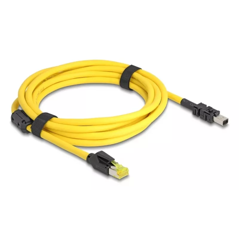 Tīkla kabelis DeLOCK 81252 Melns Dzeltens 3m Cat6