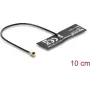 DELOCK WiFi 6 antena I-PEX (MHF® I spraudnis) visvirziena 4.5–5.0 dBi ar 10 cm FPC kabeli iekšējai līmēšanas montāžai
