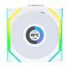 Lian Li UNI FAN SL Wireless LCD ARGB 120mm Balts 3 iepakojums