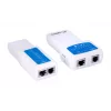 PoE testeris LANBERG NT-0402 — PoE tīkla kabeļu testeris ar RJ-45/RJ-11 atbalstu, LED indikatoriem, strāvas LED, ieslēgšanas/izslēgšanas slēdzi