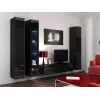 Cama Vitrīna VIGO '180' 180/40/30 melns/melns glancēts