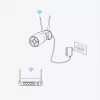 Reolink W320 - 5MP āra drošības kamera, 2,4/5 GHz Wi-Fi, personas/transportlīdzekļa/dzīvnieku noteikšana, 30 m nakts redzamība
