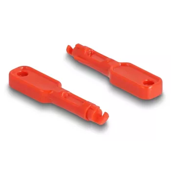 Porta bloķētājs DeLOCK 20928 RJ-45 sarkans plastmasa 11 gab.