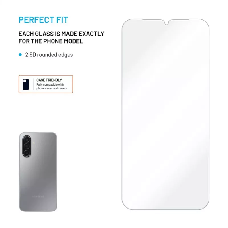 Ekrāna aizsargs FIXED Samsung Galaxy A17 4G/5G — rūdīts stikls, caurspīdīgs