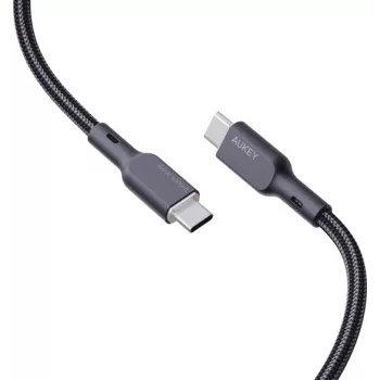 AUKEY CB-KCC101 Nylon kabelis USB-C - USB-C 1m