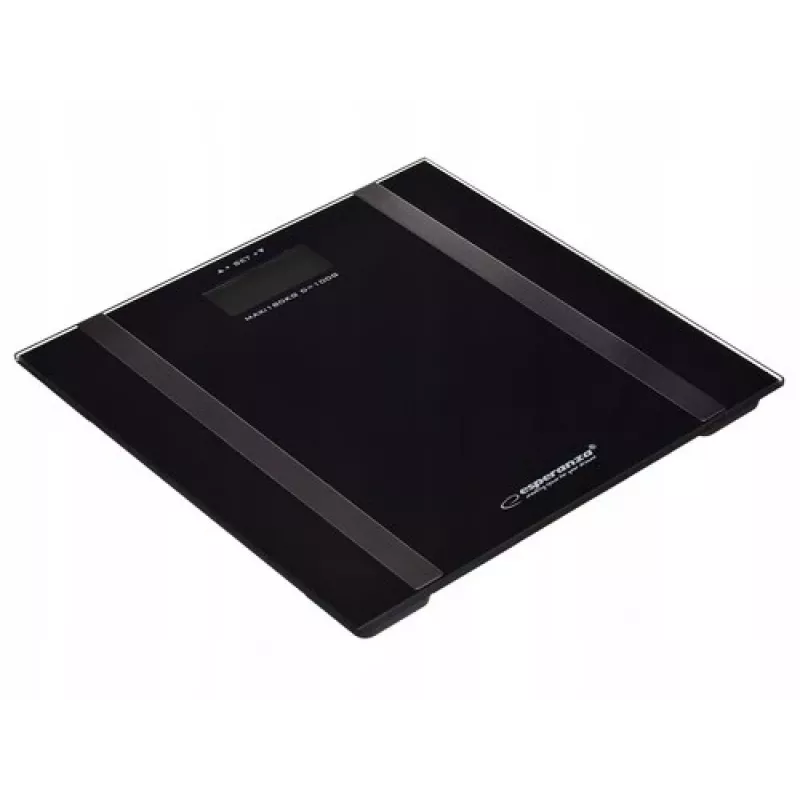 Personīgie vannas istabas svari Esperanza EBS018K - elektroniskie, 180 kg, melni