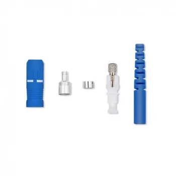 Optiskās šķiedras savienotājs SC/PC Qoltec 54430 vienmoda zils sudrabains balts