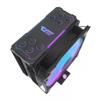 240mm Darkflash datora radiators Z4 PRO MIST Melns ar RGB apgaismojumu