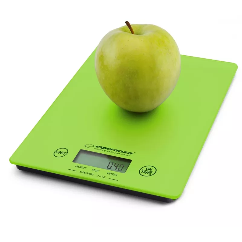 Esperanza EKS002G kitchen scale Elektroniskā virtuves svari Zaļa, Dzeltena Galdvirsma Taisnstūris