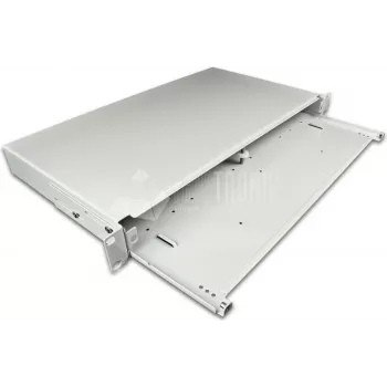 Lightwin Standard 19 inch LWL sadales kaste, 1HE tukšs korpuss savienojumu kastēm (LVL pelēka PREMIUM)