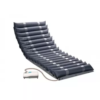 Pretizgulējumu matracis MDH PSM007 – viens PVC maiņspiediena atbalsta matracis, 190×85×11,5 cm, maksimālais lietotāja svars 140 kg, granāta krāsā