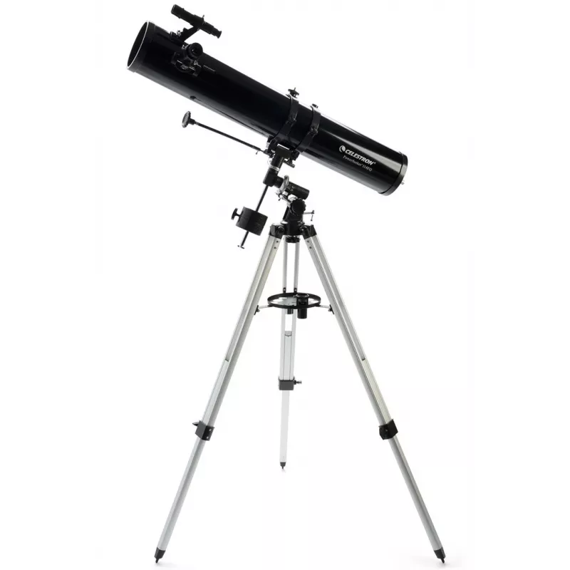Celestron PowerSeeker 114EQ refraktors 45x melns
