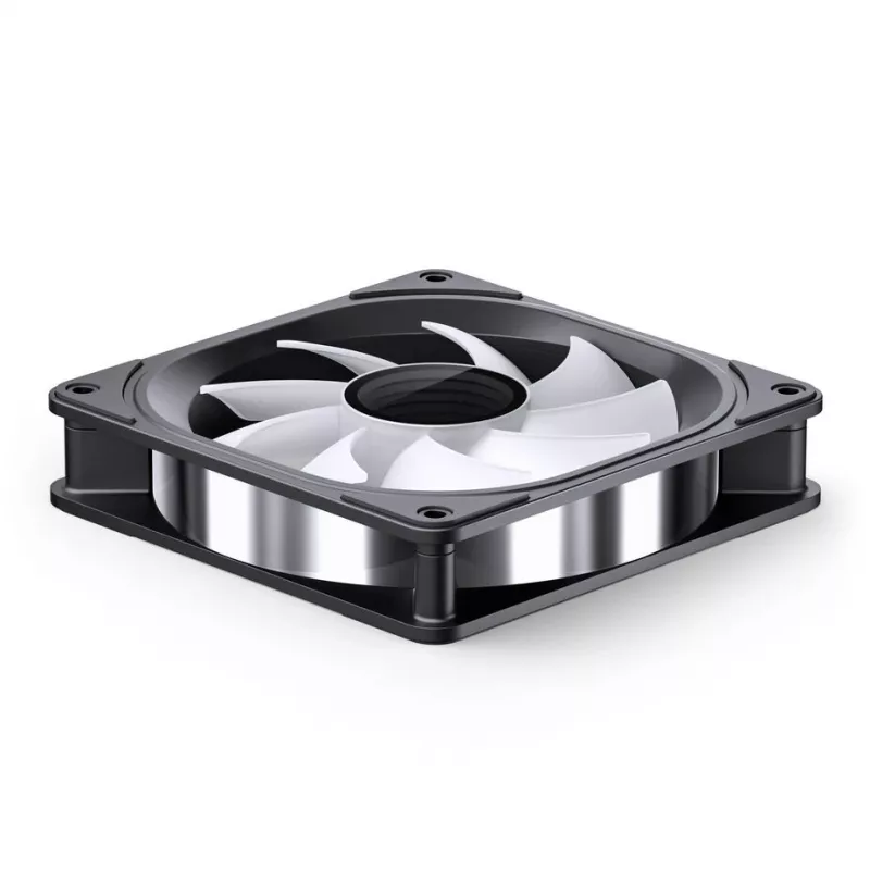 120 mm ARGB korpusa ventilators Jonsbo FR-606 Melns, 5 V 3 kontaktu savienojums, modelis FR-606B