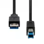 USB 3.2 Gen1 A–B kabelis ProXtend USB3AB-005, 5 m, USB Type‑A uz USB Type‑B, USB 3.2 Gen1