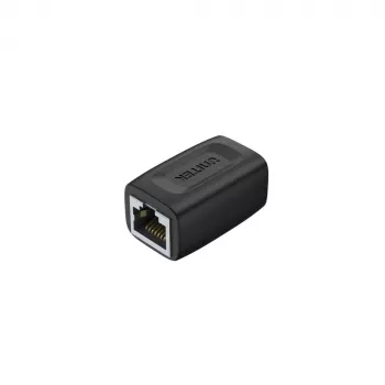 Kabeļu savienotāja adapteris Unitek A1026BK RJ-45 (sieviešu–sieviešu) Cat7 1 Gbit/s melns