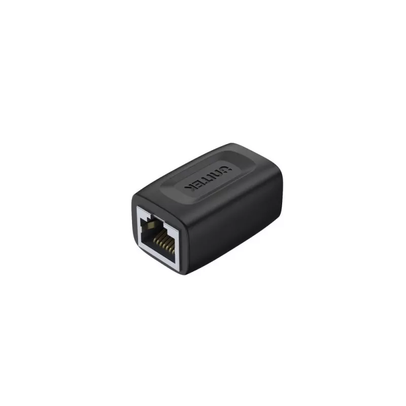 Kabeļu savienotāja adapteris Unitek A1026BK RJ-45 (sieviešu–sieviešu) Cat7 1 Gbit/s melns