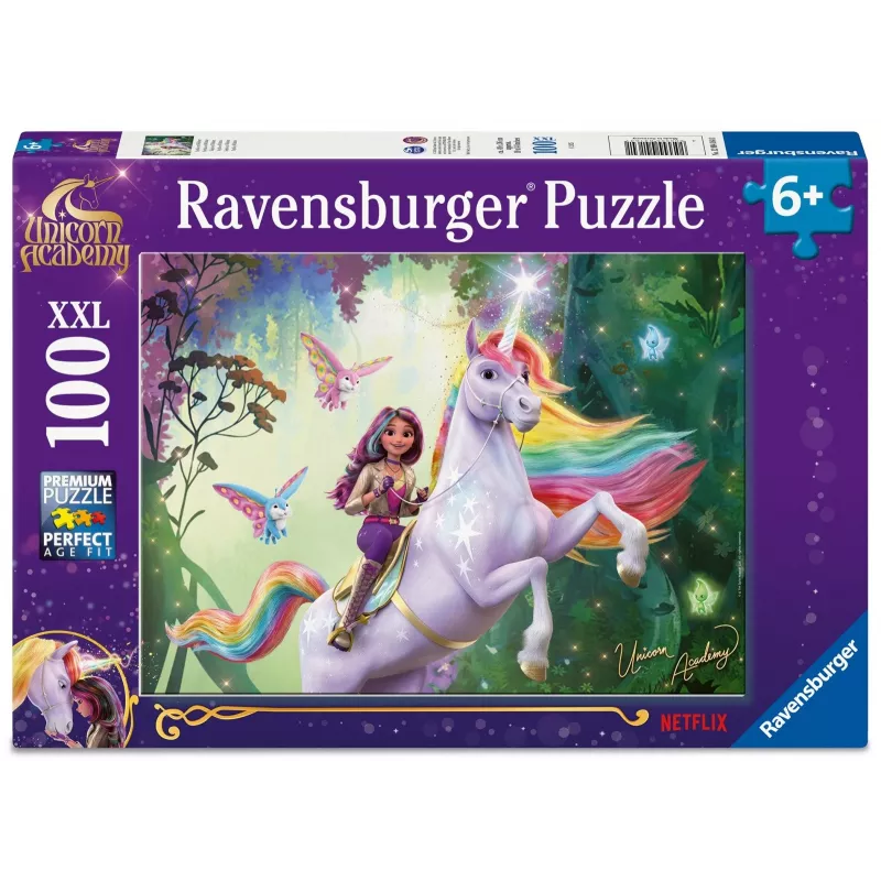 Ravensburger puzle XXL 100 gabali – Unicorn Academy – lielformāta bērnu puzle
