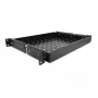 Delock - plaukta atvilktne - melna - 1U - 48,3 cm (19 inch)