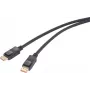 Renkforce DisplayPort savienojuma kabelis ar spraudni 2,00 m melns RF-6562820 8K UHD (RF-6562820)