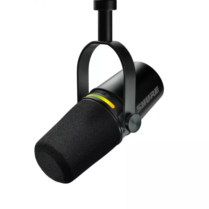 Shure MV7+-K - Lekciju/balss mikrofons ar XLR/USB-C savienotāju, melns