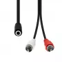 Audio kabelis ProXtend M3F2XRCA-002 — 3 kontaktu (Mini XLR) uz 2×RCA, 1,5 m