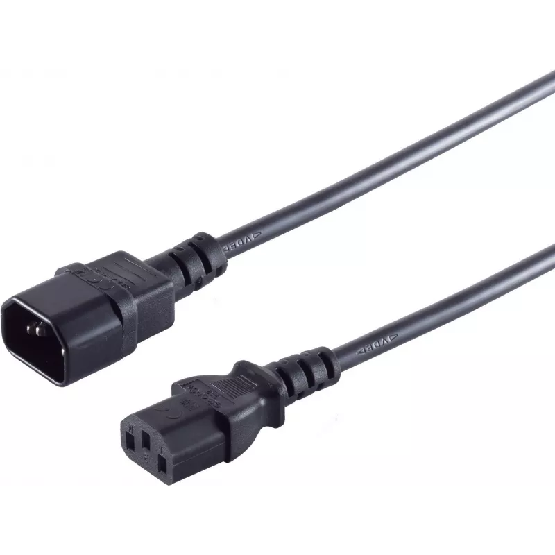 Strāvas kabelis melns 3 m S/CONN 60009-3