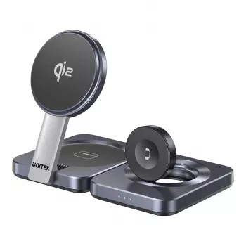 UNITEK P1300AGY01 bezvadu uzlādes uztvērējs mobilajām ierīcēm Austiņas, Mobilais tālrunis/viedtālrunis, Viedpulkstenis USB Type-C