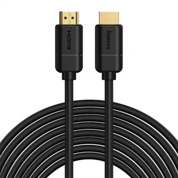 Baseus 2x HDMI 2.0 4K 30Hz kabelis, 3D, HDR, 18Gbps, 8m (melns)