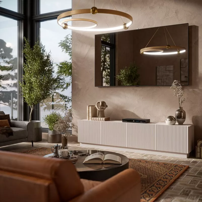 Cama LIVERTI TV skapītis 200x42x48 kašmira krāsā