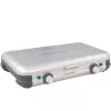 Portable grill stove Campingaz 2213311 — 2-zone, 5.4 kg, 490×350 mm, Melns/pelēka/silver