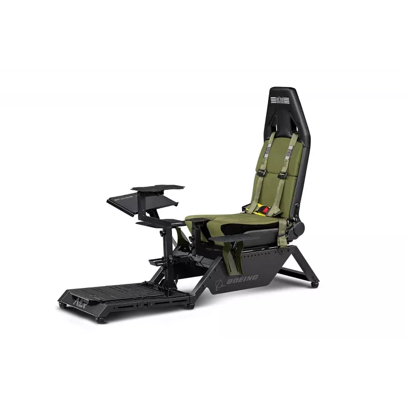 Next Level Racing Flight Simulator Boeing Military 396055 — īpašs lidojuma simulācijas sēdeklis, saderīgs ar jūgiem un pedāļiem