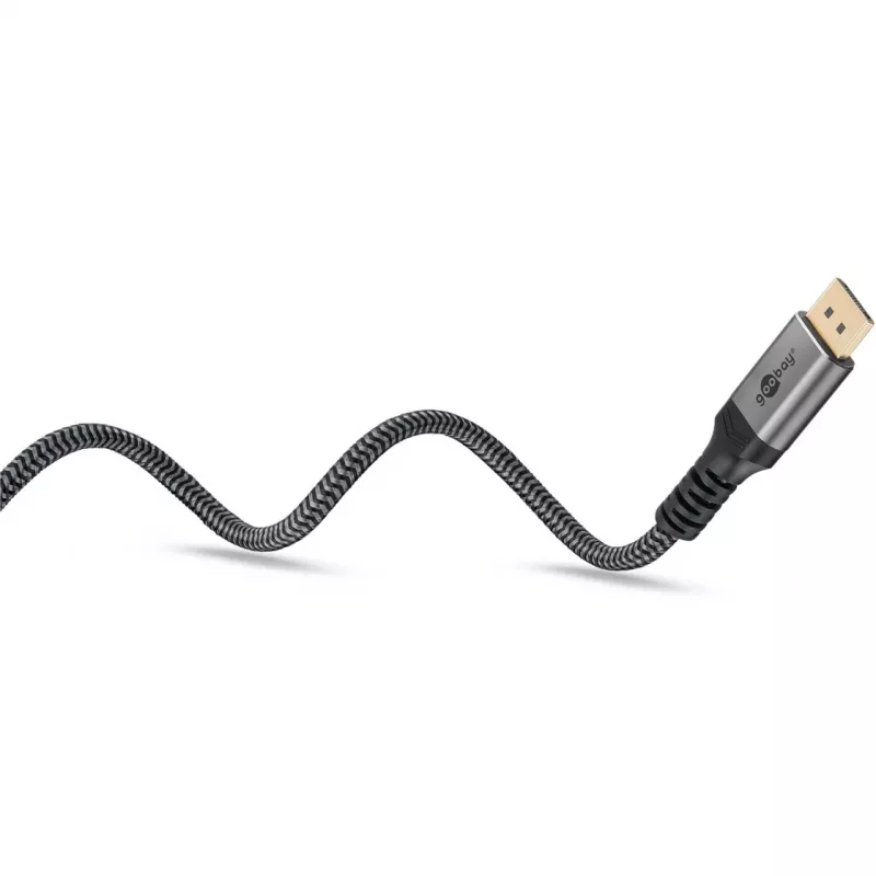 Goobay 65267 DisplayPort kabelis 5 m melns - sudrabains (65267)