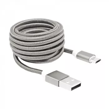 Sbox USB->Micro USB M/M 1.5m USB-10315W balts
