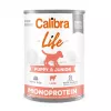 Slapjā suņu barība Calibra Puppy & Junior Lamb & Rice — 400 g, pilnvērtīga slapjā barība alerģiskiem kucēniem, olbaltumvielas 9,5%, tauki 7,5%