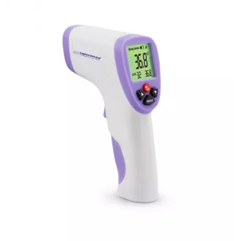 Esperanza ECT002 digitālais ķermeņa termometrs Tālvadības sensors Termometrs Purpurs, Balts Auss, Piere, Mute, Taisnā zarna, Paduse Pogas