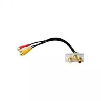 savienotāju adapteris Kindermann 7444000530 3x RCA sudrabains