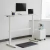 Manuāli regulējams galds Ergo Office, maks. 40 kg, maks. augstums 117 cm, ar virsmu darbam stāvus un sēdus, ER-401 W