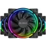 120mm PCCOOLER korpusa ventilators CORONA-FRGB-5I1, 1000–2000 RPM, ARGB apgaismojums