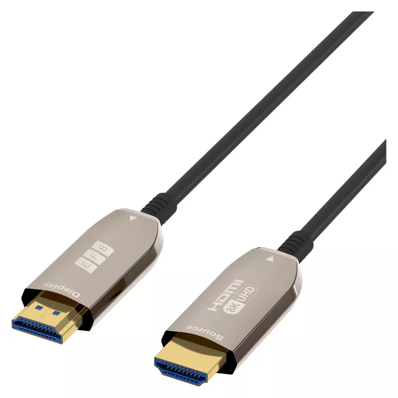 EFB Elektronik HDMI optiskās šķiedras kabelis AOC Active - digitālais/displejs/video - 20 m (HDMI-21-00007)