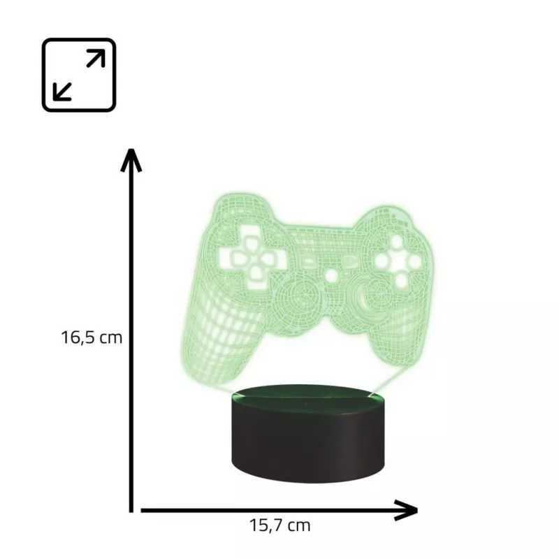 Galda lampa MANTA SNL57RGB RGB 3D gaismas dekorācija, RGB LED, dekoratīvs 3D efekts