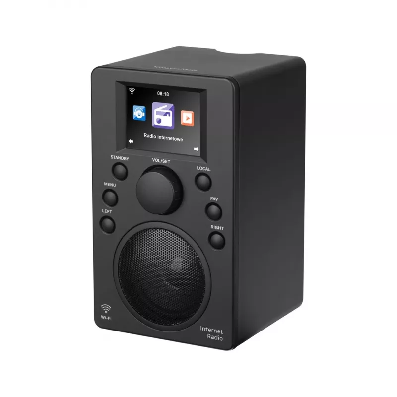 Interneta radio Kruger & Matz KM0818.1 ar Wi‑Fi, Bluetooth, USB un modinātāju