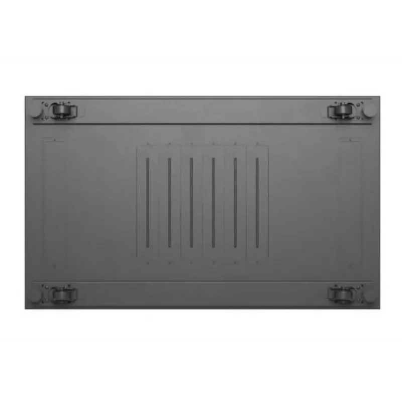 19 collu statīva skapis LANBERG 22U 600x1000 mm, melns, stikla priekšējās un aizmugurējās durvis