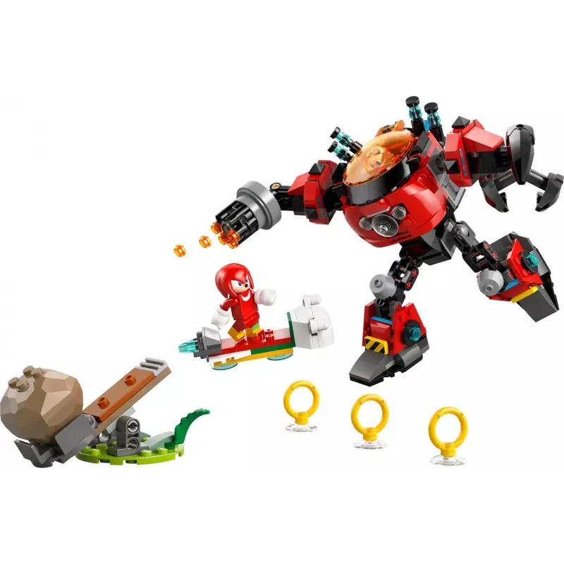 LEGO konstruktora komplekts Sonic the Hedgehog 77005 Knuckles vs Dr Eggman Egg Crusher Mech, 350 gab., vecums 8+