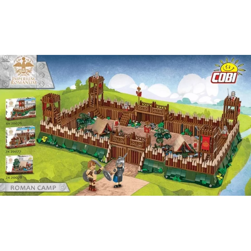 Cobi būvkomplekts Imperium Romanum — Romas nometnes vārti, 591 detaļa