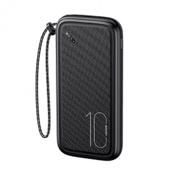 Pārnēsājams ārējais akumulators USAMS PB56 10000mAh 2xUSB / USB-C / MicroUSB ātrā uzlāde