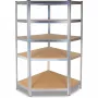 Dārza instrumentu uzglabāšanas plaukts Top e shop Rack GC9030 — Cinkots tērauds un MDF, 900x300x1800 mm, brīvi stāvošs/pie sienas stiprināms, 875 kg ietilpība