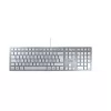 CHERRY KC 6000 plāns tastatūra Universāla USB QWERTY Nordic Sudraba, Balta